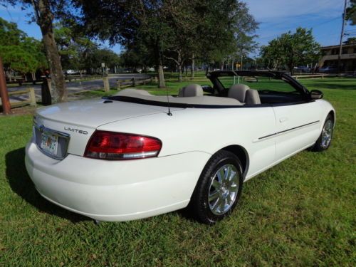 Florida 06 sebring ltd convertible winter pkg clean carfax dealr serv no reserve