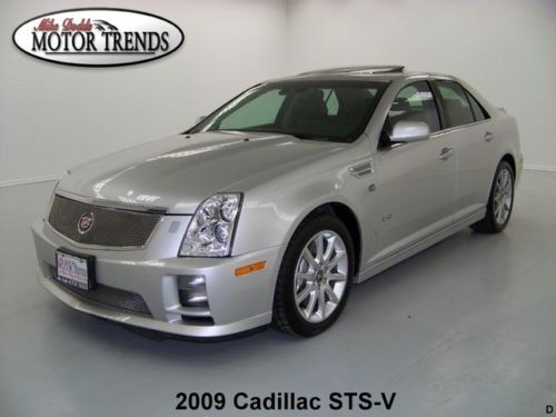 2009 cadillac sts-v supercharged navigation sunroof heated seats bose 47k