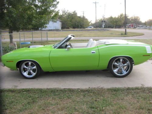 1970 plymouth barracuda convertible 426 hemi 4-speed dana 4 wheel disc show car