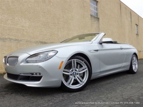 2013 bmw 650i convertible warranty like new! only 6,000 miles! cold weather pack