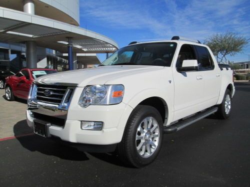 2008 4x4 4wd 4.6l v8 white automatic leather crew cab pickup truck