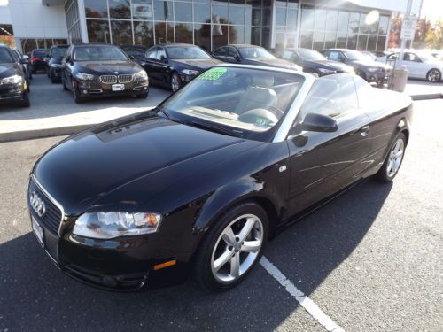Black Low Miles Power Convertible Top Heated Seats Navigation AWD Automatic, image 3