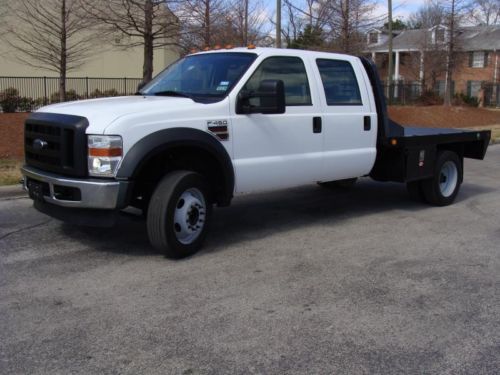 Crew cab, 6.4l turbo diesel, 9&#039; flat bed