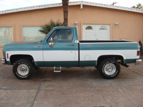 1978 chevrolet custom deluxe short bed 4x4, v-8 4-speed manual westcoast p/u