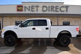 10 4 white lift 4x4 new 18&#034; wheels 35&#034; tires cloth power net direct auto texas