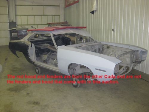 1970 plymouth cuda v8 4-speed, rust free project car, all new metal!
