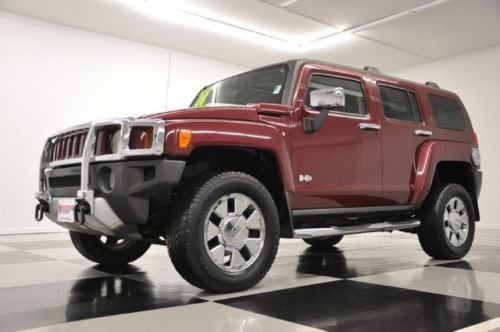 4x4 h3 heated leather sunroof 3.7l luxury suv 2007 2008 2009 2010 red hummer 4wd