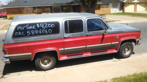 Classic 1986 chevy suburban 4wd - partially restored