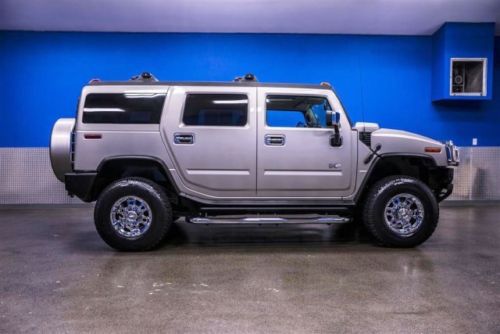 04 hummer h2 4x4 low miles 12k luxury leather like new sunroof bose 3rd seat
