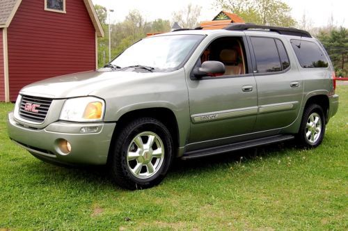 Beautiful, one owner, no reserve  2003 gmc envoy xl slt, leather, moonroof, 4wd