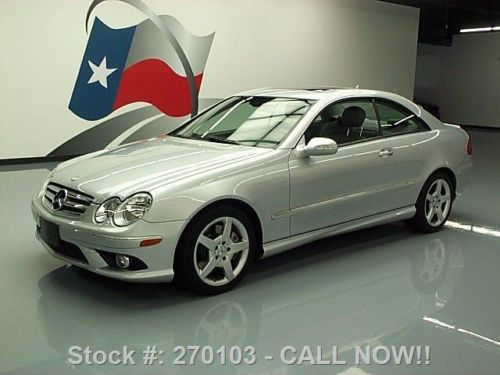 2009 mercedes-benz clk350 coupe sunroof leather nav 48k texas direct auto