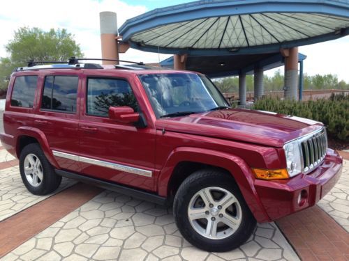 09 jeep commander 4x4 limited edition no reserve 3rd row seats sharp interior