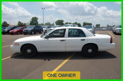 2009 police interceptor used 4.6l v8 automatic rwd sedan white spotlight clean