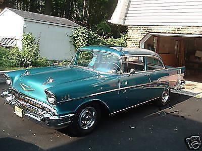 1957 chevy belair post with only 4490 miles-total restoration-awesome buy!!!