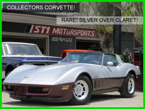 1982 chevrolet corvette stingray orig miles collectors corvette t tops must see