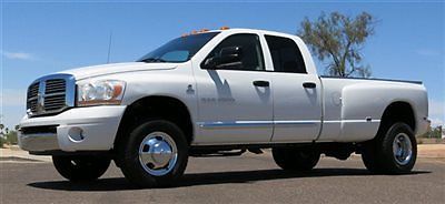 No reserve 2006 dodge ram 3500 crew 4x4 6 spd manual dually well maint. clean!