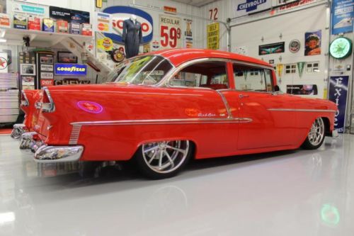 1955 chevy pro touring belair ls motor air ride 4 whl disc brakes aircond auto