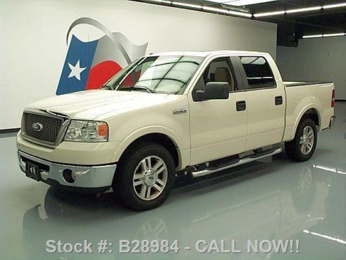 2008 ford f150 lariat 5.4l crew sunroof nav leather 58k texas direct auto