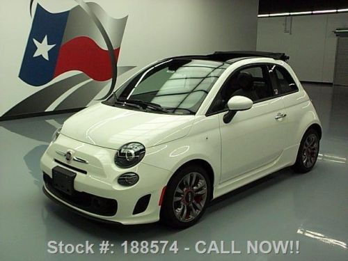 2014 fiat 500c gq edition cabriolet 5-spd leather beats texas direct auto