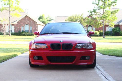 Bmw e46 m3 2003.5 imola red/black 80k miles track car manual