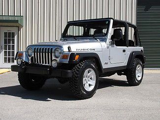 2004 silver tj rubicon 5 speed manual new top new tires cold a/c half doors