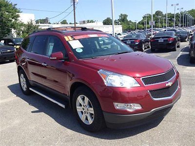 Chevrolet traverse fwd 4dr lt w/1lt suv automatic gasoline 3.6l v6 cyl  red jewe