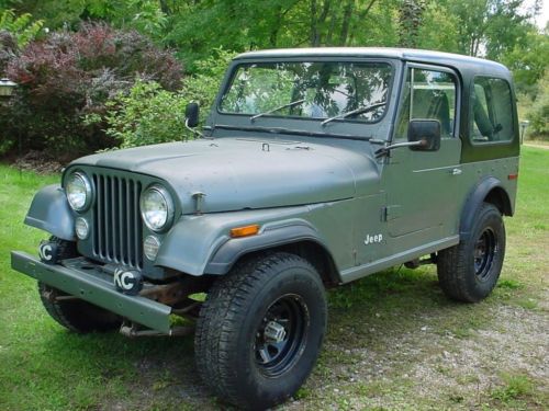 1979 jeep cj7 hardtop &amp; softtop plus many new parts needs restoration completed