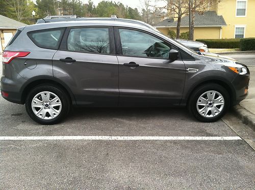 2013 ford escape s sport utility 4-door 2.5l, sterling gray, stone leather seats