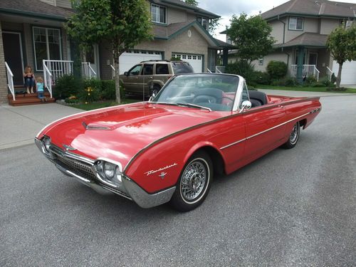 1962 ford thunderbird sports roadster 2 door convertible numbers matching