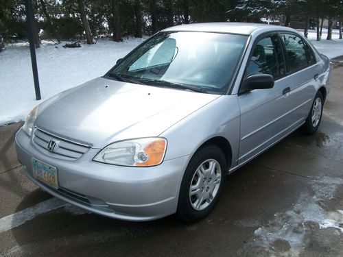 2001 honda civic lx 5 speed dependable reliable 36-42mpg