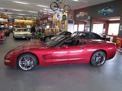 2001 chevrolet corvette convertible 1 owner, z0-6 style wheels, heads up display