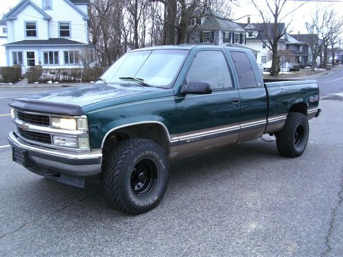 1996 chevy k1500 extended cab third door 5.7l 350 4x4 5 day no reserve auction!!