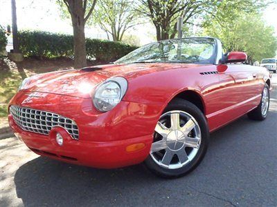 Ford thunderbird convertible low miles 2 dr automatic gasoline 3.9l v8