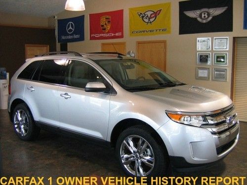 2012 ford edge heated leather back up camera sony cd chrome clean history 11 13