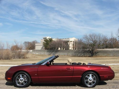 04 thunderbird hardtop convertible lthr v8 auto chrome wheels 1owner immac