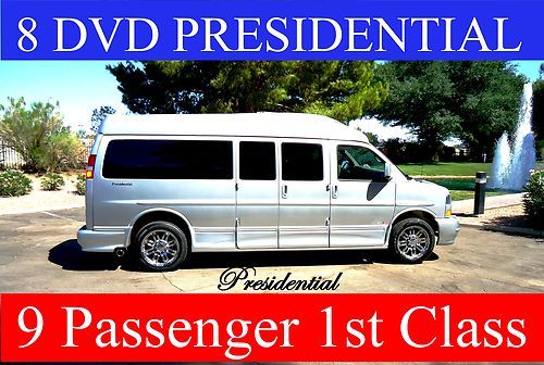 Blu ray- 8 dvd theater presidential, 29" tv , 9 passenger custom conversion van,