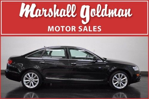 2011 audi a6 3.0 quattro phantom black pearl black prestige pkg nav 15000 miles