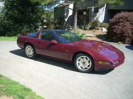 1993 40th anniversary ruby red metallic lt1 corvette... low miles 13,341!