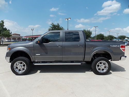 2013 ford f-150 lariat crew cab pickup 4-door 3.5l custom lifted truck