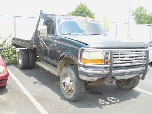 1992 ford f350 4x4 flatbed 7.3l diesel project truck or parts truck