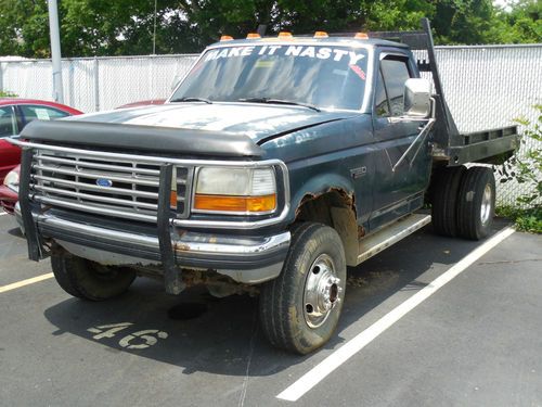 Purchase used 1992 Ford F350 4X4 Flatbed 7.3L Diesel ...