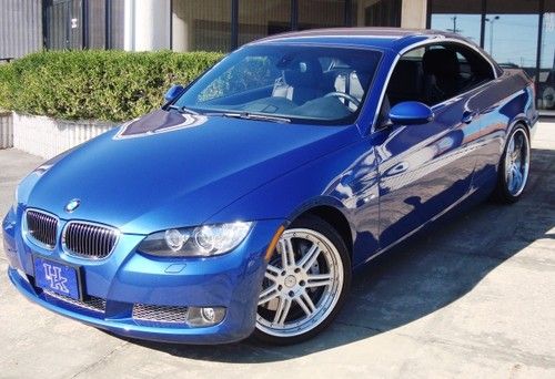2009 bmw 335i convertible montego blue fully loaded nav sport 32k miles a+ cond