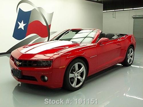 2012 chevy camaro 2lt convertible rs htd leather hud 4k texas direct auto