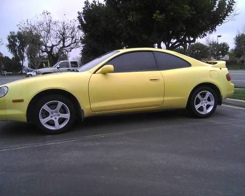 1995 toyota cel;ica gt **rare yellow**  gets 35mpg clean title runs great!!