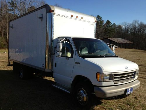 Ford e-350 16 ft box truck panel van low miles 1996 v8 5.8 drives great gas nr