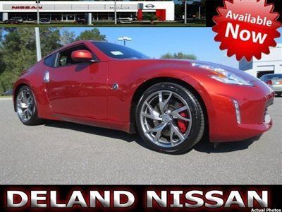 13 nissan 370z sport pkg*new*magma red rear view monitor lease special*we trade*