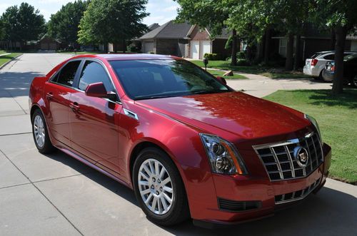 2012 cadillac cts 7k miles red leather tint 3.0 heat seats bose luxury live new