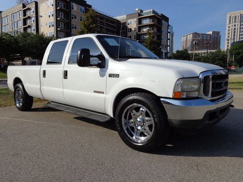 04 ford f350 xl v8 6.0l turbo diesel 2wd auto chrome wheels 20'