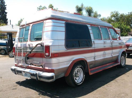 Purchase Used 1990 Dodge Ram Van No Reserve In Orange