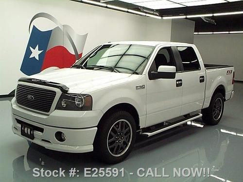2008 ford f-150 fx2 sport supercrew side steps 20's 66k texas direct auto